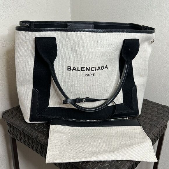 💯Authentic BALENCIAGA Navy Kabas Tote Bag🍀 - Picture 11 of 15